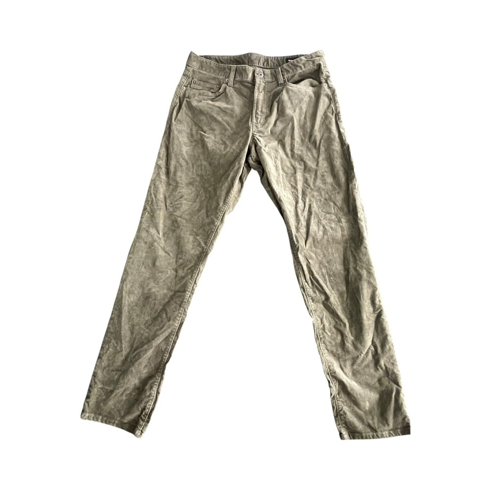 Bonobos Corduroy Pants Mens 32X32 Green Straight Leg